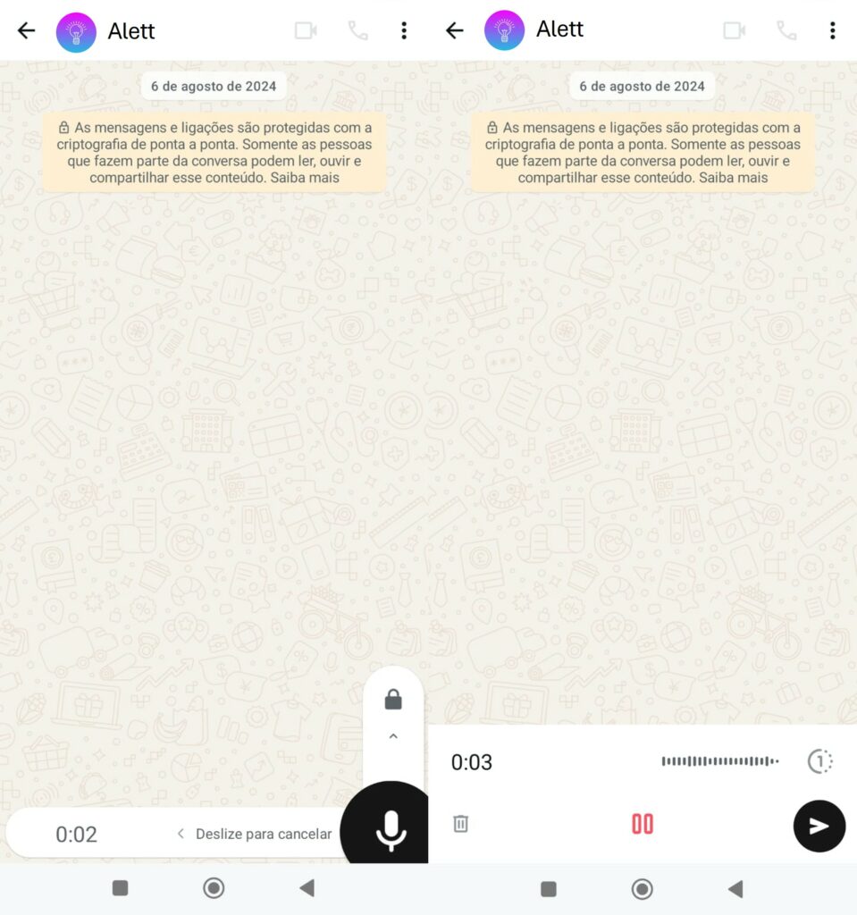 O truque para ouvir seu áudio do WhatsApp antes de enviar