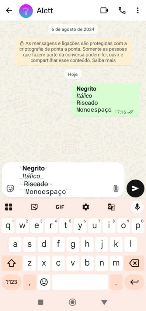 Como escrever em negrito, itálico e riscado no WhatsApp - Códigos e atalhos rápidos