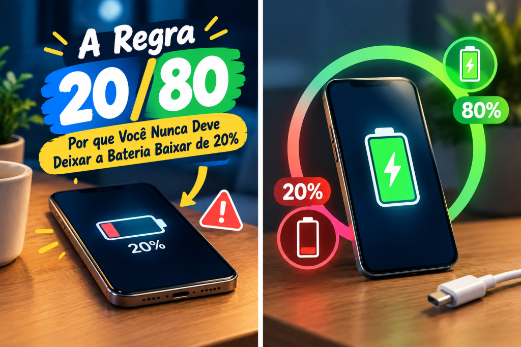 A Regra 2080 Por que Você Nunca Deve Deixar a Bateria Baixar de 20%