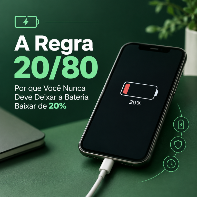 A Regra 2080 Por que Você Nunca Deve Deixar a Bateria Baixar de 20%