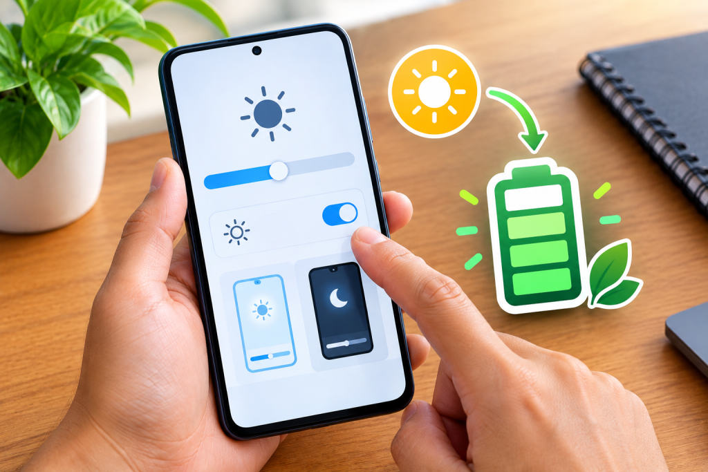 Brilho automático: Como desligar e economizar bateria no seu celular