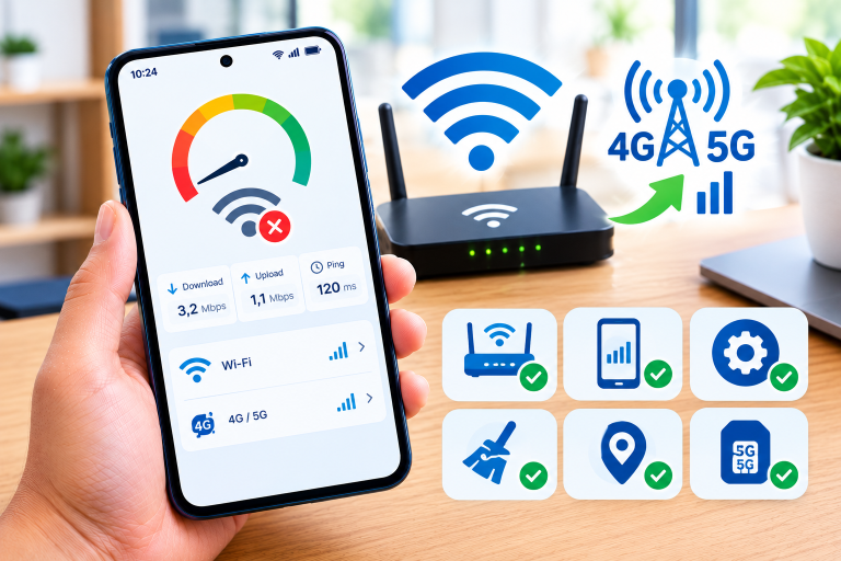 Internet lenta ou caindo Guia prático para melhorar seu Wi-Fi e 4G5G (resolva sozinho)