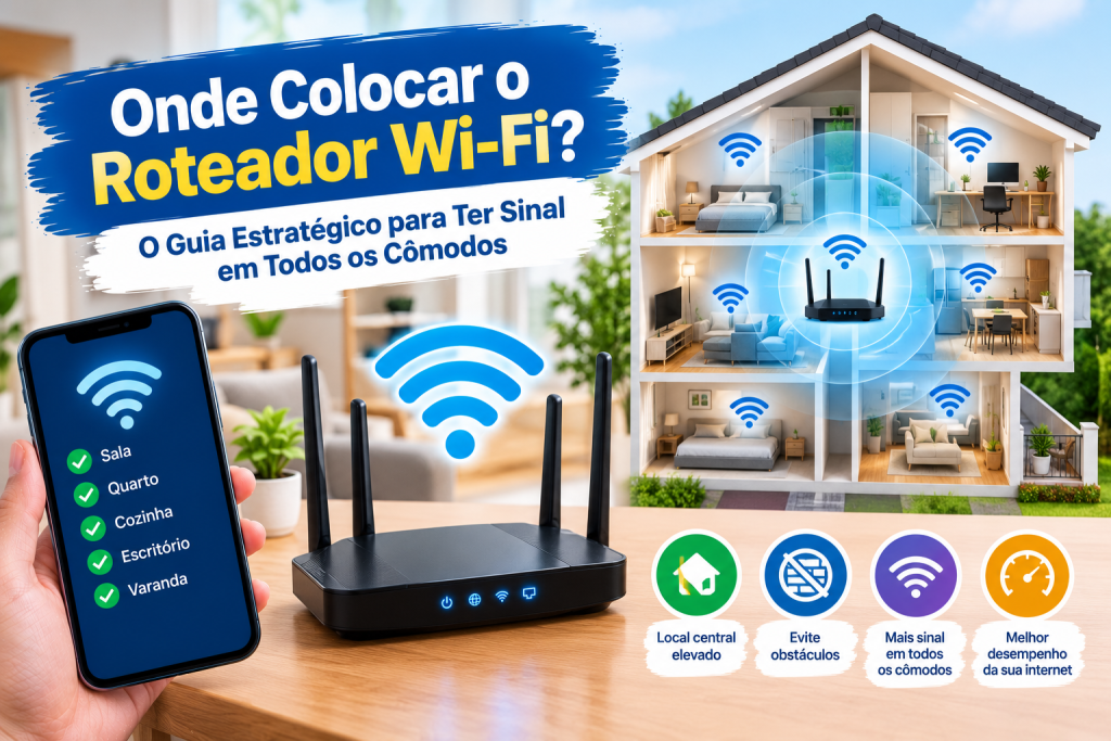 Onde colocar o roteador Wi-Fi O guia estratégico para ter sinal em todos os cômodos