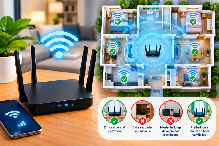 Onde colocar o roteador Wi-Fi O guia estratégico para ter sinal em todos os cômodos